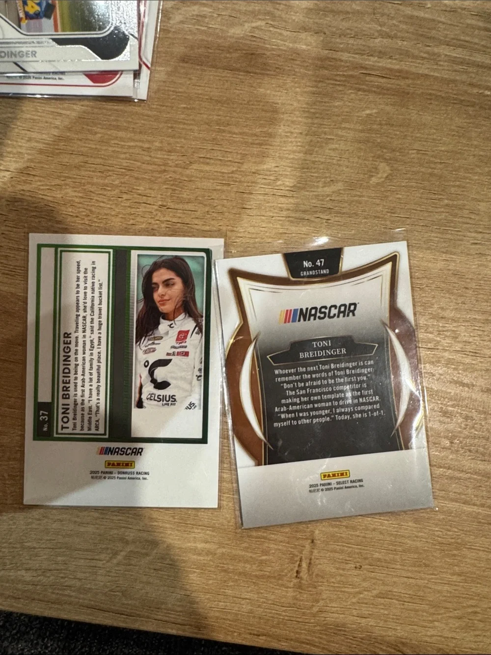 Toni Breidinger NASCAR Racing Trading Card Lot - 6 Cards